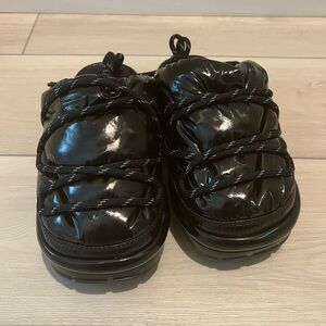 UGG Women HI SHINE SPACESLIDER TECH BLACK SLIDE  SLIPPER SHOES NWOT - size 7